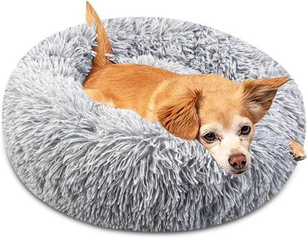 Coussin chien lavable gris 50 cm : fini les mauvaises odeurs de panier