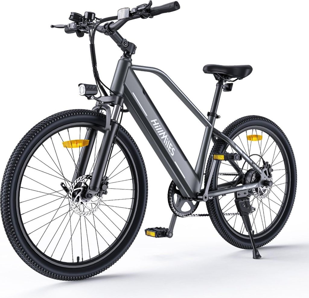 E-Bike HillMiles MileTrail 1 - Akku 36V13AH 26 Zoll Räder Ölscheibenbremse - Grau