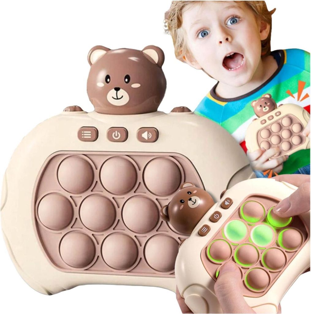 BETTERTOYS POP-IT Fidget - Quick Push Spiel Bubble Sensory Fidget Toy mit Musik Elektronisches Sensorspiel für frühe Entwicklung
