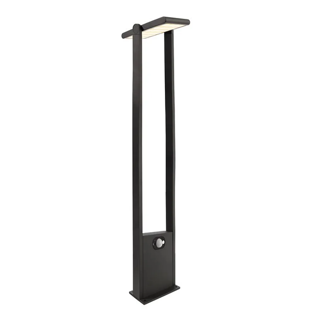Lampadaire LED 1,6W Solar Premium gris anthracite à détection auto