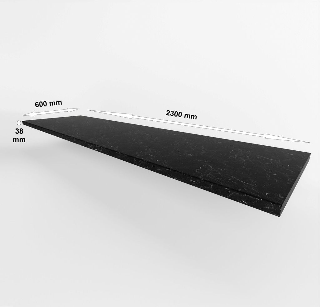 Arbeitsplatte 230 cm 38 mm Marmur ROMA matt Küche Siena, Produktbild 