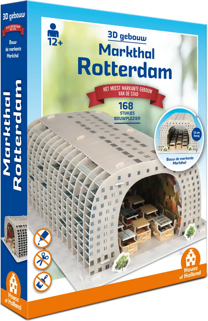 Maquette Marché couvert de Rotterdam 168 - Puzzle 3D House of Holland