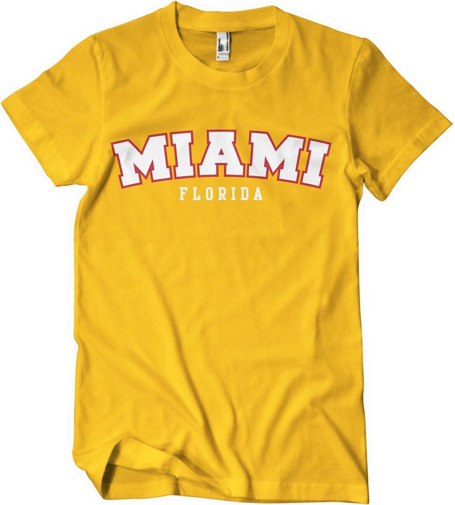Miami - Florida T-Shirt - Small - Gold