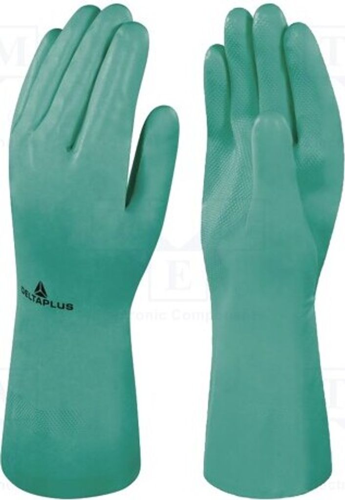 1x Schutzdschuhe grün Baumwolle,Nitril Größe: 11 NITREX VE801 VE801VE11 d Protect