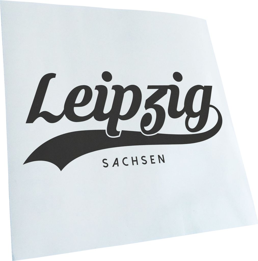 Kiwistar - Autoaufkleber - Leipzig Sachsen - Grau - 20x9cm - Aufkleber für Auto, Laptop, Fahrrad, LKW, Motorrad mehrfarbig JDM Decal Racing