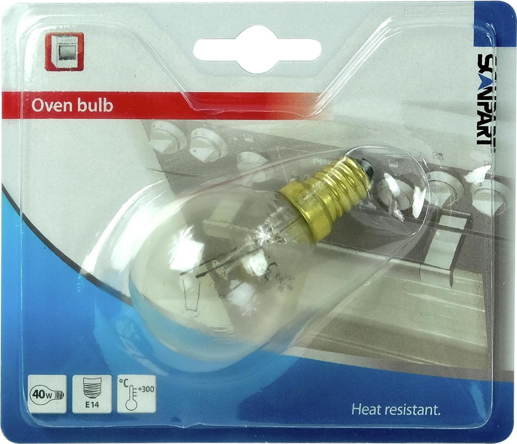 Backofenlampe E 14 300 Grad 40 W Produktbild 