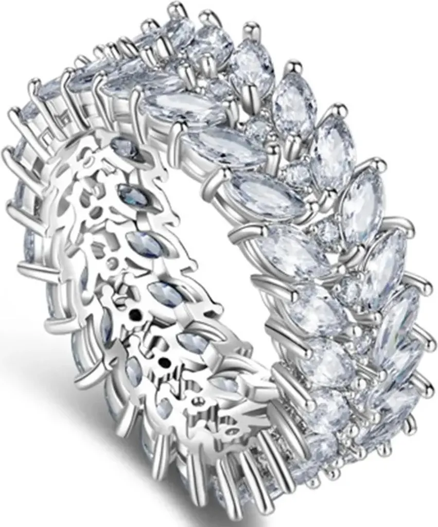 Anello Paola in Argento con Zirconi - Taglia 59mm KP27602