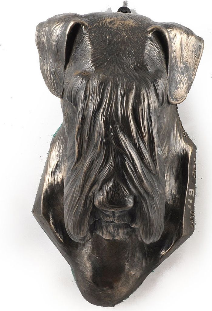 Schnauzer II - Hundestatue, hängende Büste, einzigartige Dekoration für Hundeliebhaber der Marke Art-Dog