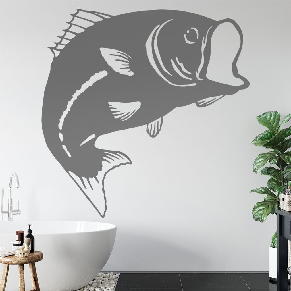 KIWISTAR Karpfen Fisch - Meer Wasser Flossen Schuppen Kiemen Wandtattoo in 6 Größen - Wandaufkleber Wall Sticker - Dekoration, Küche, Wohnzimmer...