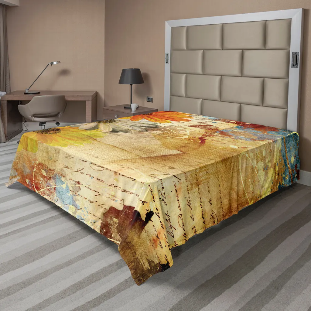 ABAKUHAUS Federa Cuscino 50x50 Cm – Motivo Mosaico Grunge Retro Arancia Bruciata, Stampata Fronte/Retro, Impermeabile, Per Divano E Soggiorno - 2
