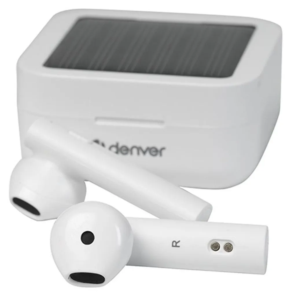 Denver TWS-62 Écouteurs Bluetooth Blancs avec Micro et Commandes Tactiles - 6