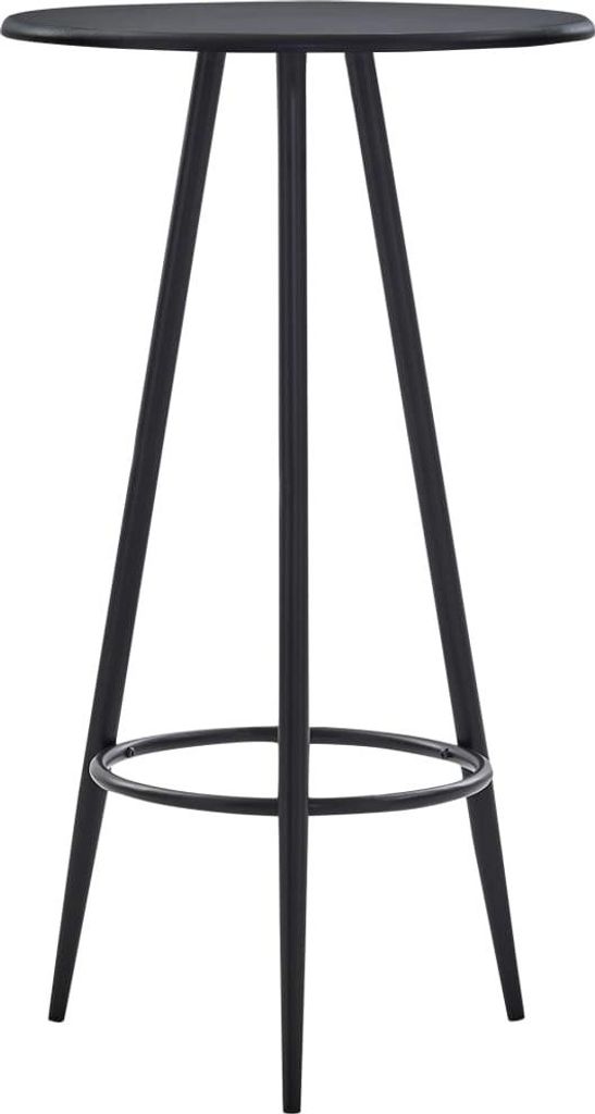 vidaXL Barový stôl čierny 60 × 107,5 cm MDF Obrázok produktu 