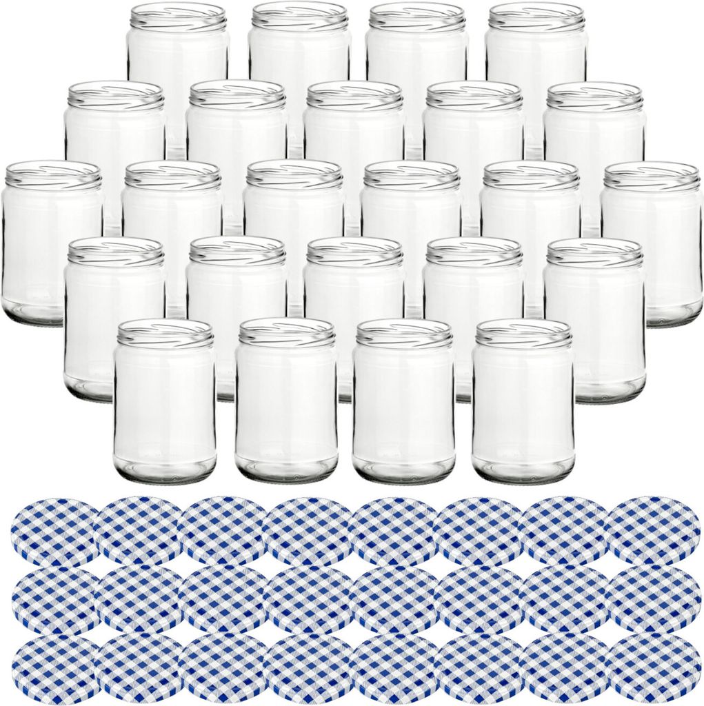 gouveo 24er Set Einmachgläser 580 ml Klassik mit Produktbild 