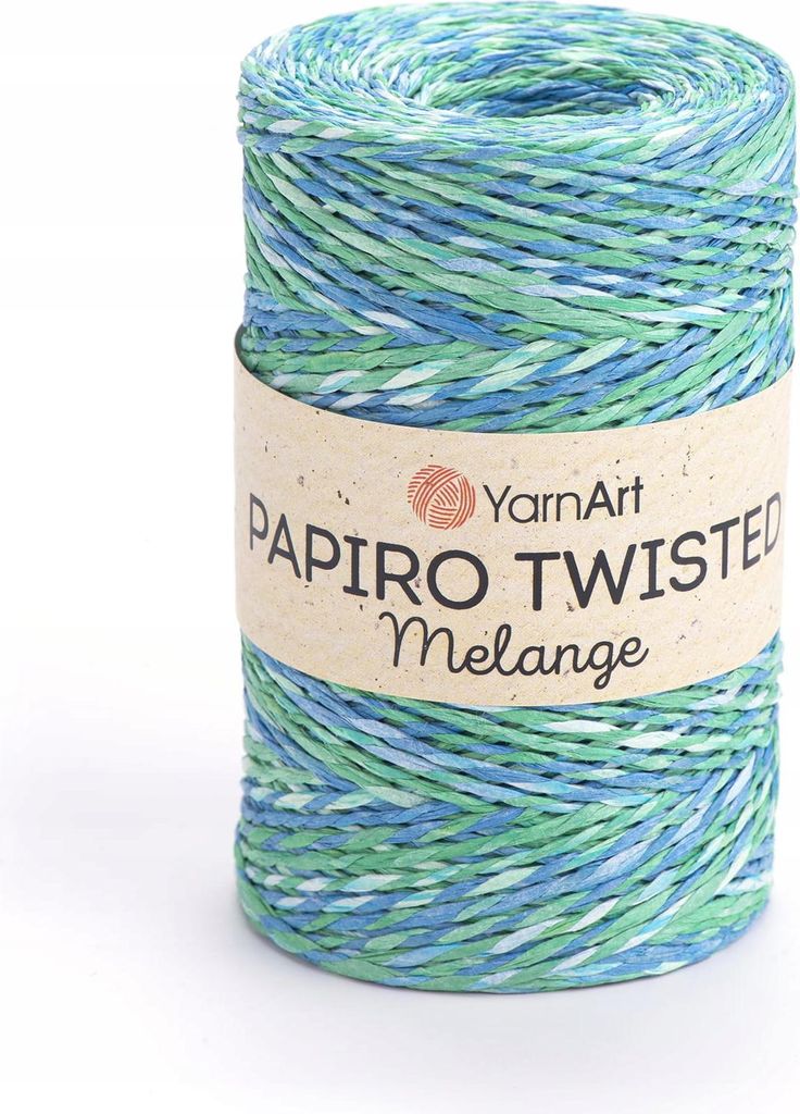 YarnArt Papiro Rafia Garn, Bunt 2303, für Sommerhüte & Taschen, 170m/100g