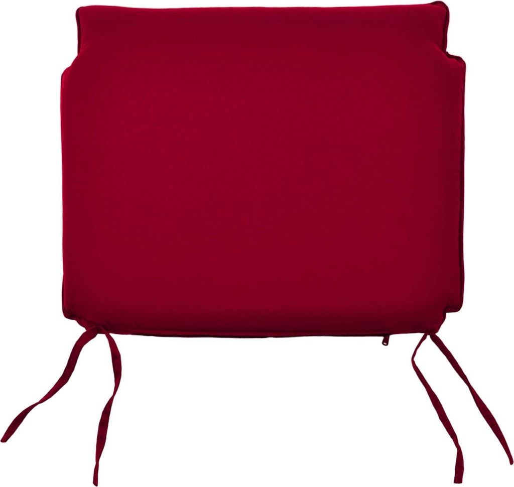 Teako Design Sitzauflage 48x50cm für Stapelstuhl Bari Cosenza Rot