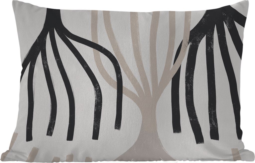 MuchoWow Outdoor Kissen - Linie - Pastell - Abstrakt - Muster - 60x40 cm - Wetterfest - Lounge Kissen - Zierkissen - Kissen für Innenräume