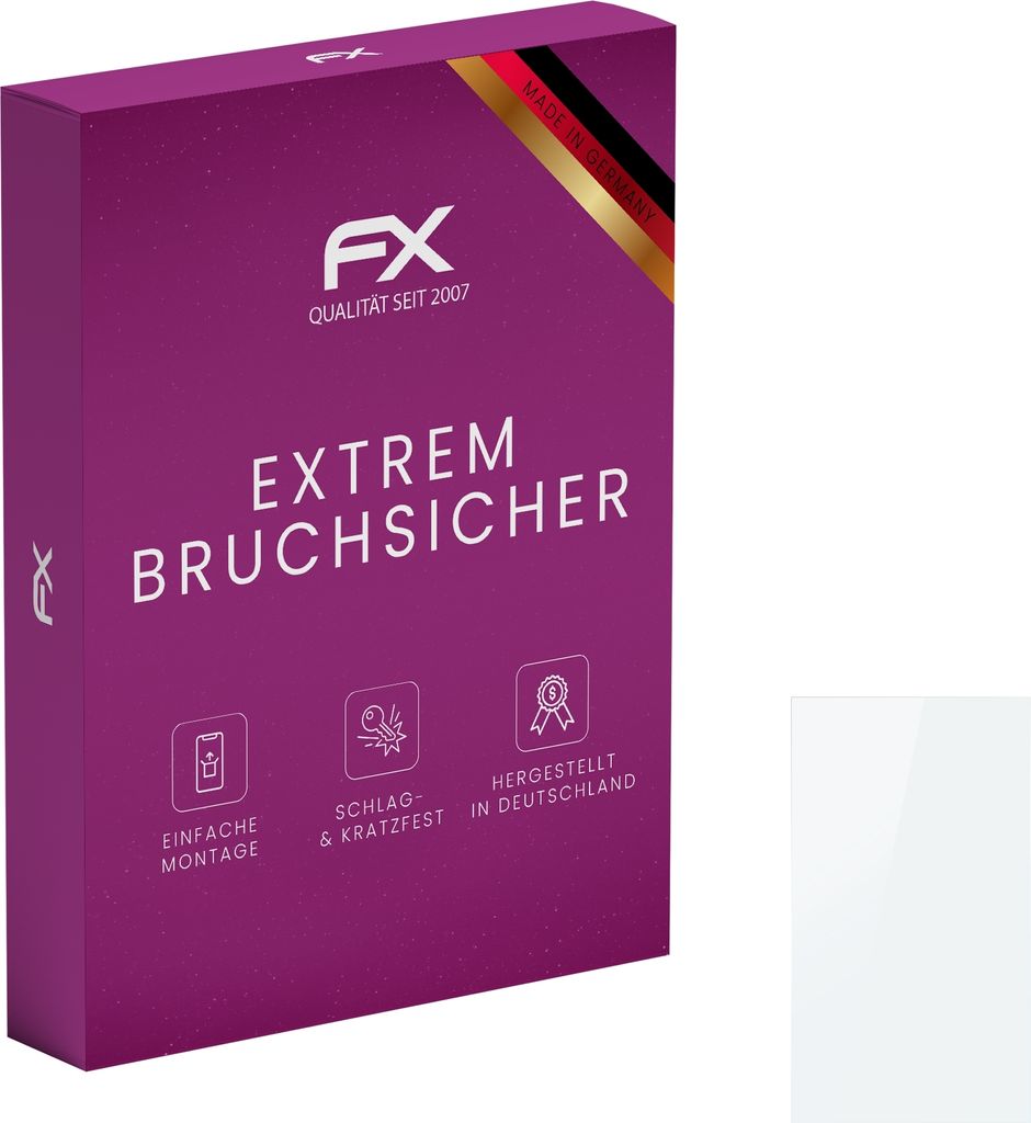atFoliX FX-Hybrid-Glass Displayfolie kompatibel mit Standard-Display 18,4 Zoll wide (410 x 230mm) Glasfolie