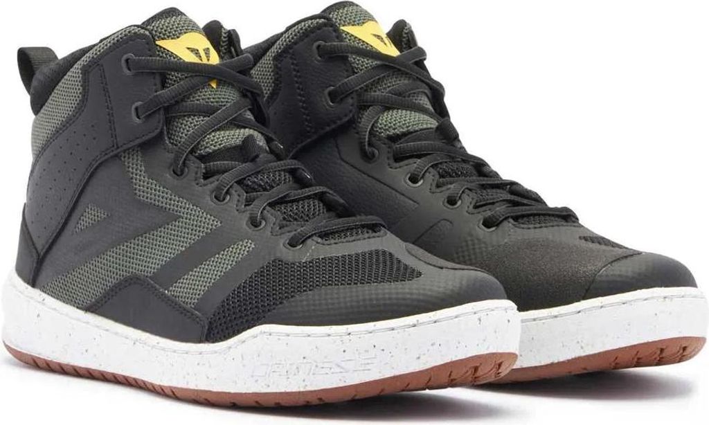 Dainese Suburb Air Motorrad Schuhe, schwarz/grün/gelb, 42