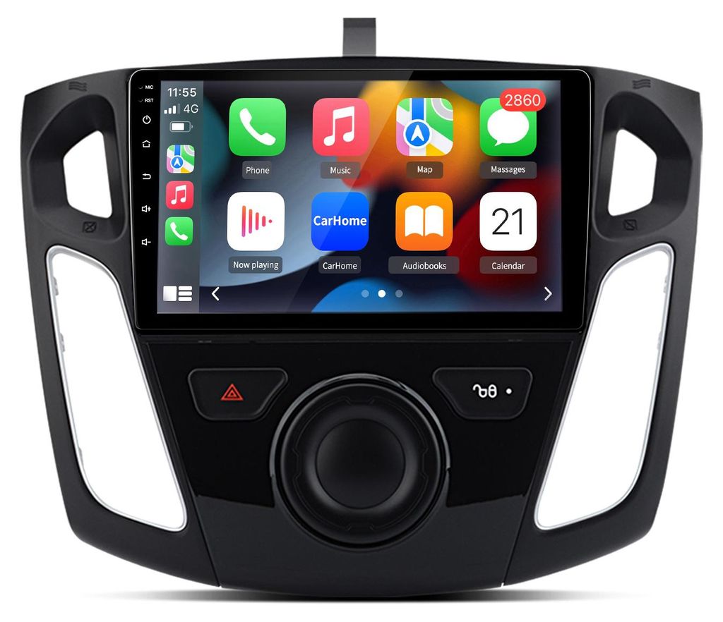 Autoradio Für Ford Focus III 2011-2019 Carplay Android Auto Car Multimedia Radio Android GPS Navi WIFI BT DAB+RDS SWC 9 Zoll 2+32GB