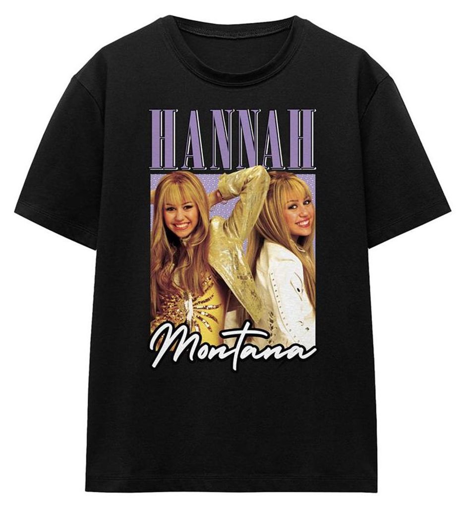 Hannah Montana - T-Shirt für Damen TV34220 (L) (Schwarz)