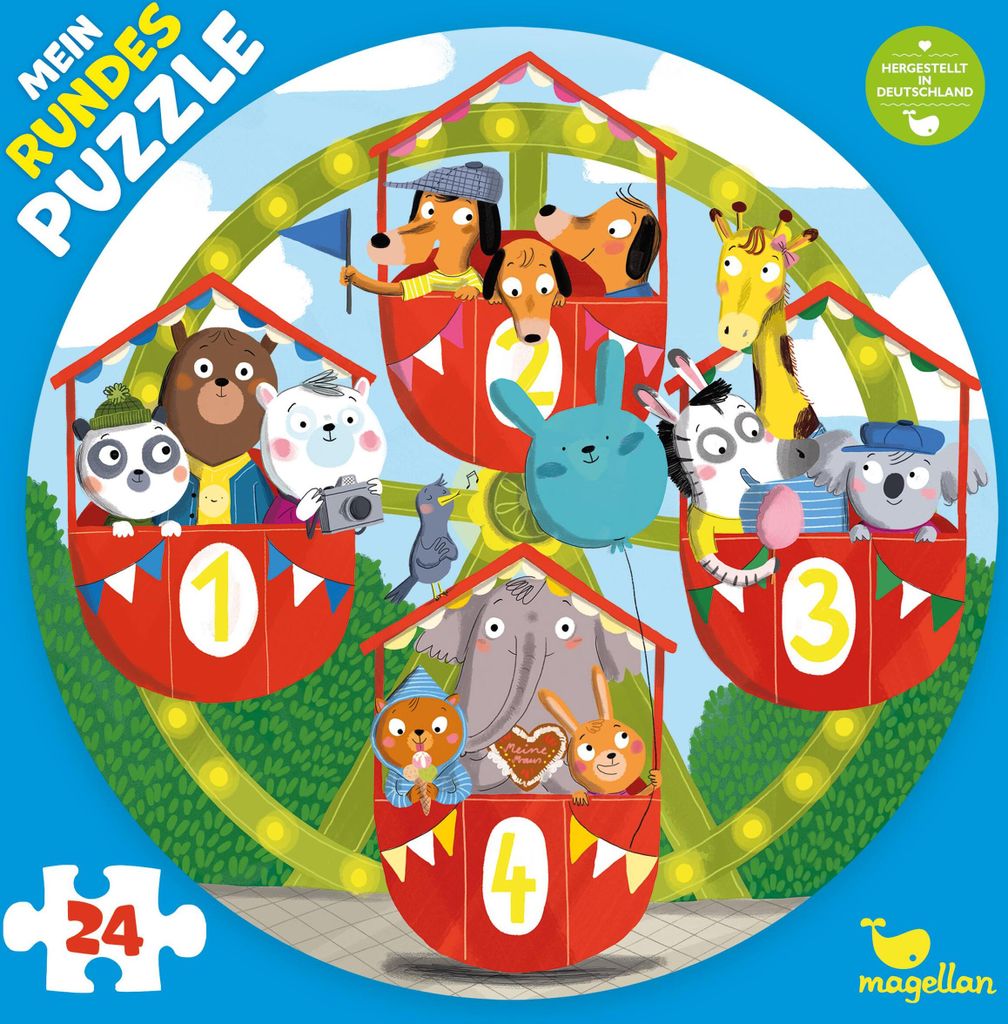 Mein rundes Puzzle - Auf dem Riesenrad (Kinderpuzzle)