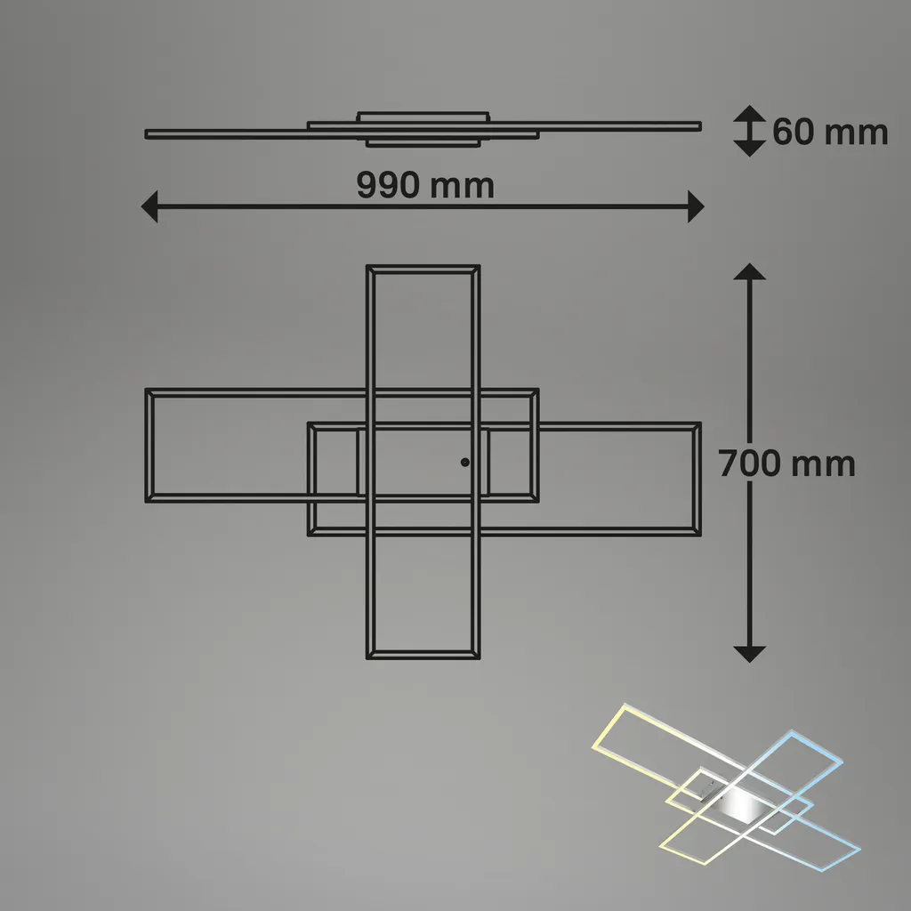 Plafonnier LED variable Roami noir : télécommande et mode veilleuse inclus - 6