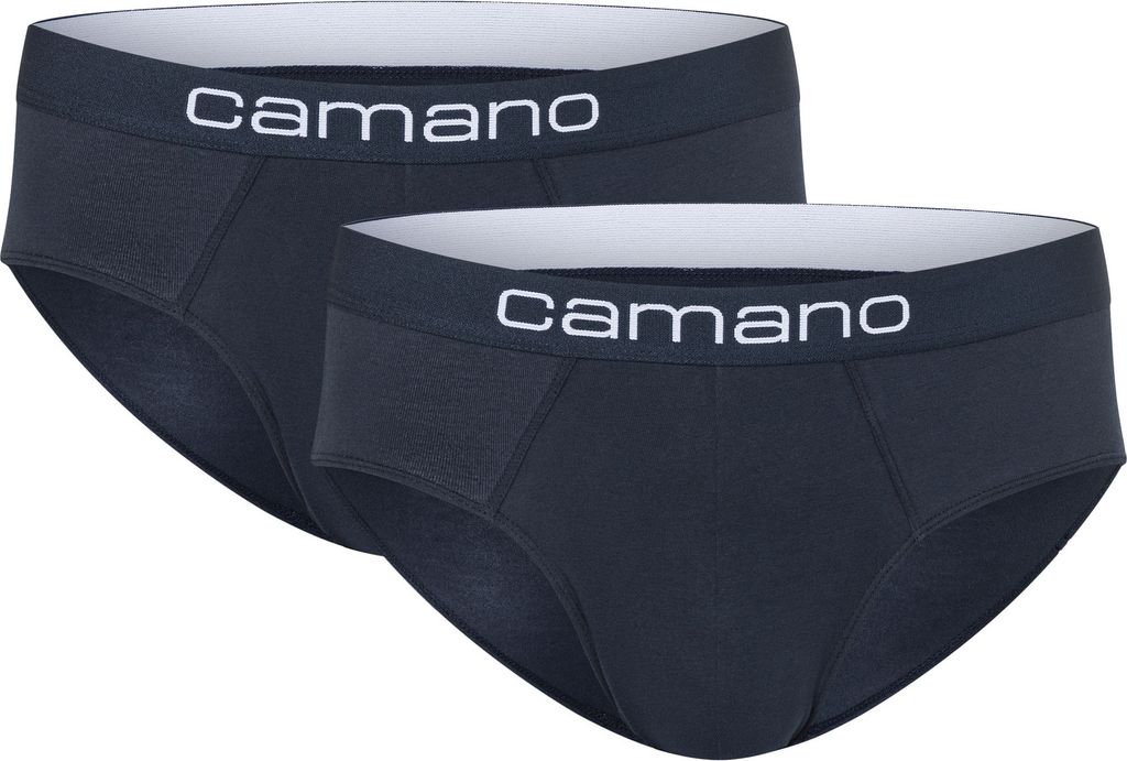 Camano Slips 2er-Pack Comfort mit nachhaltigerer Baumwolle (BCI) mit bequemem Komfortbund navy blazer 2XL