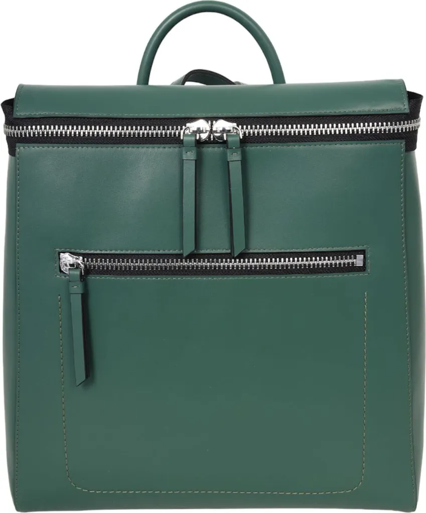 CINQUE Pelle zaino per il tempo libero zaino Diane Backpack Green verde