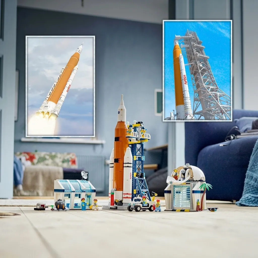 Jeu de construction centre spatial LEGO 60351 avec fusée et figurines - 43