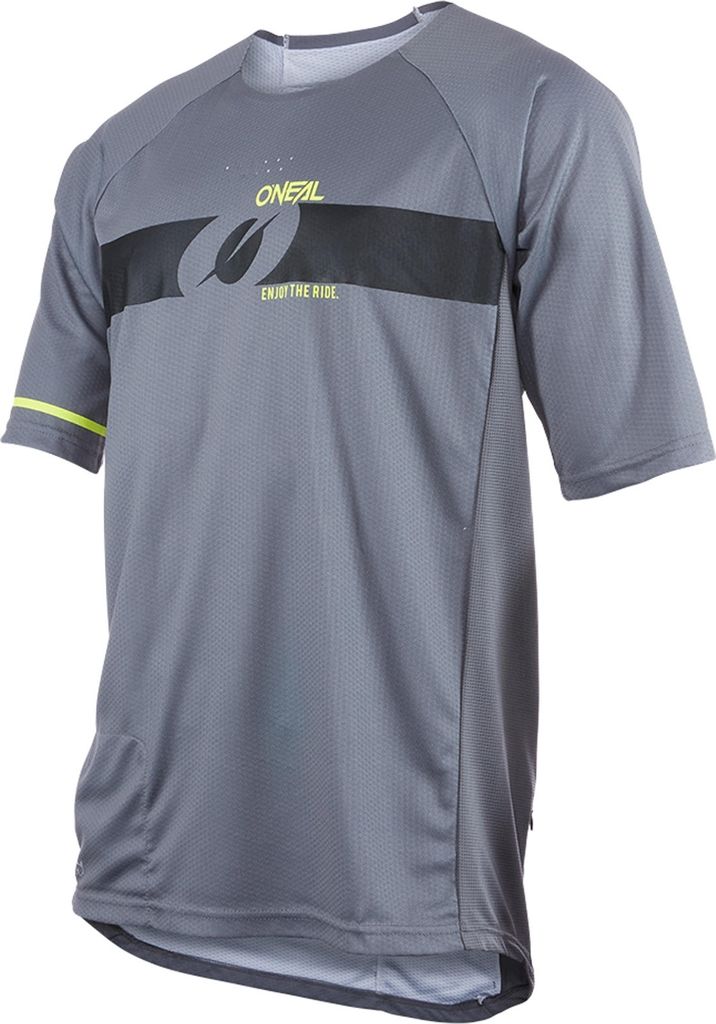O ́Neal Herren Bike Oberteil PIN IT Jersey V.22, Größe:M, Farben:gray/neon yellow
