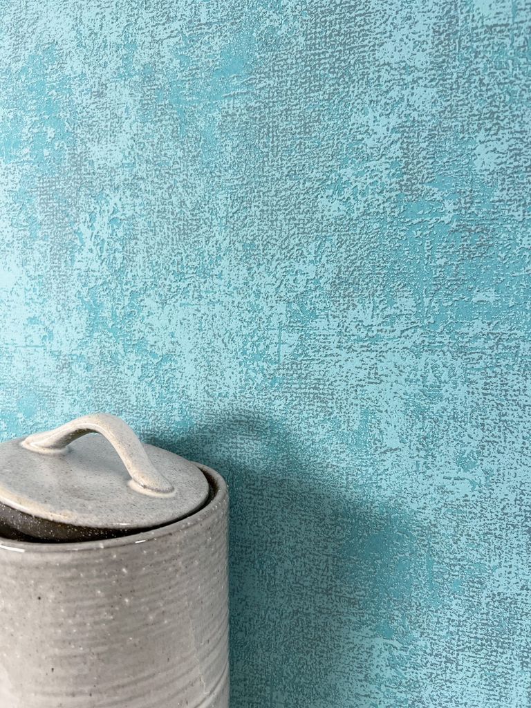 NEWROOM Tapete Blau Vliestapete Unifarbe - Unitapete Uni   Produktbild 