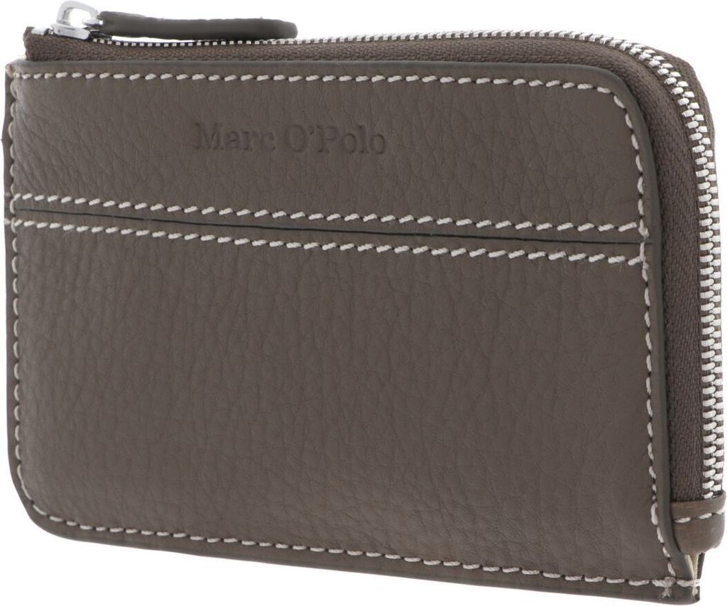 Marc O'Polo Leder Geldbörse Florica Zip Wallet Nutshell Brown braun