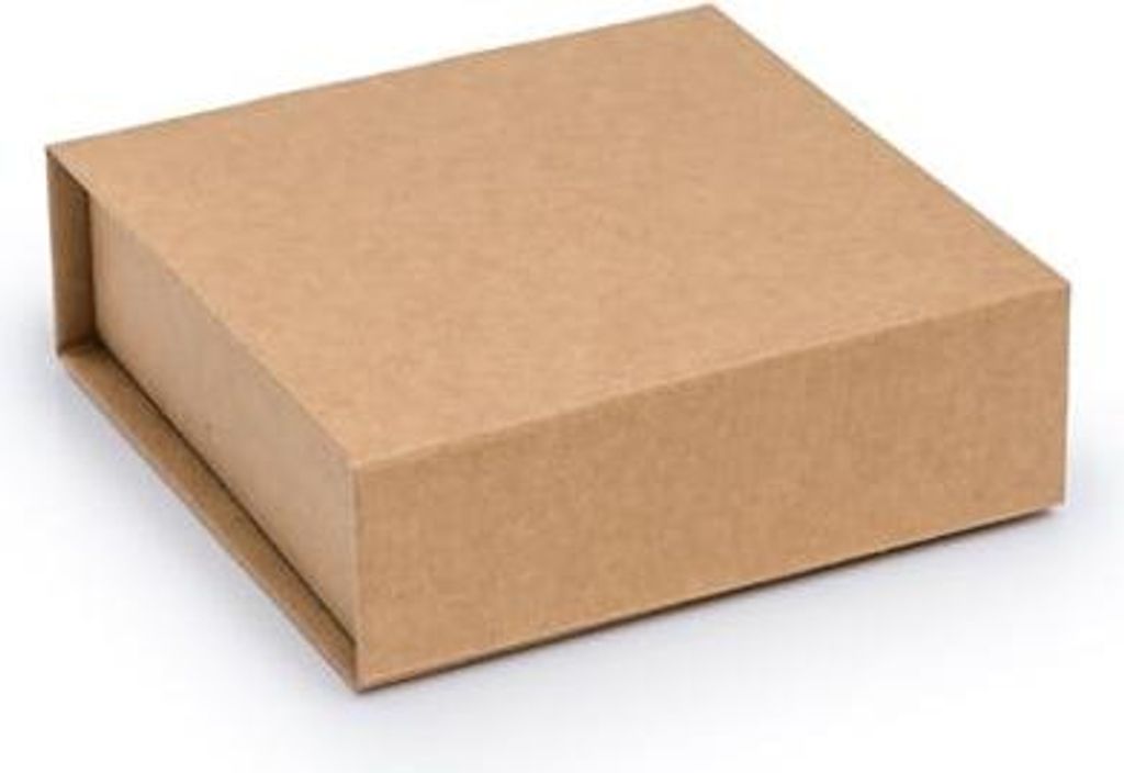 Magnetische Geschenkbox Kraft 120 x 120 x 40 mm (außen) Für Geschenke