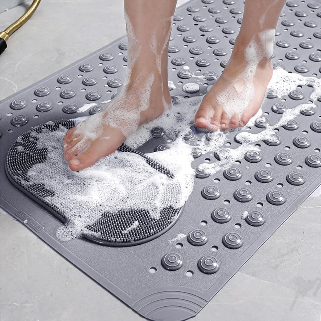 Badewannen-Duschmatte, rutschfeste Badewannenmatte mit Produktbild 