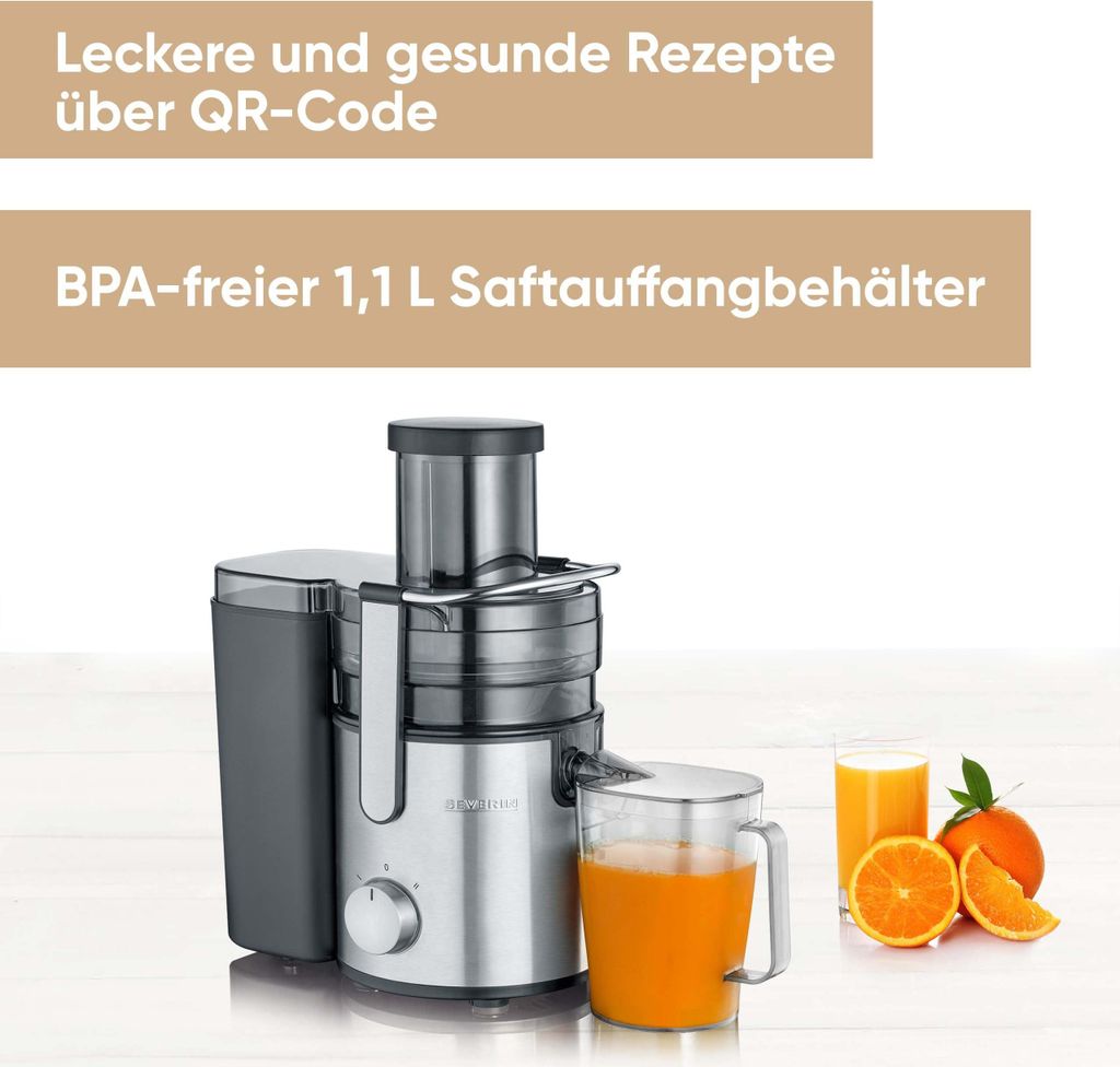 SEVERIN Entsafter, elektrische Saftmaschine mit einfacher Produktbild 