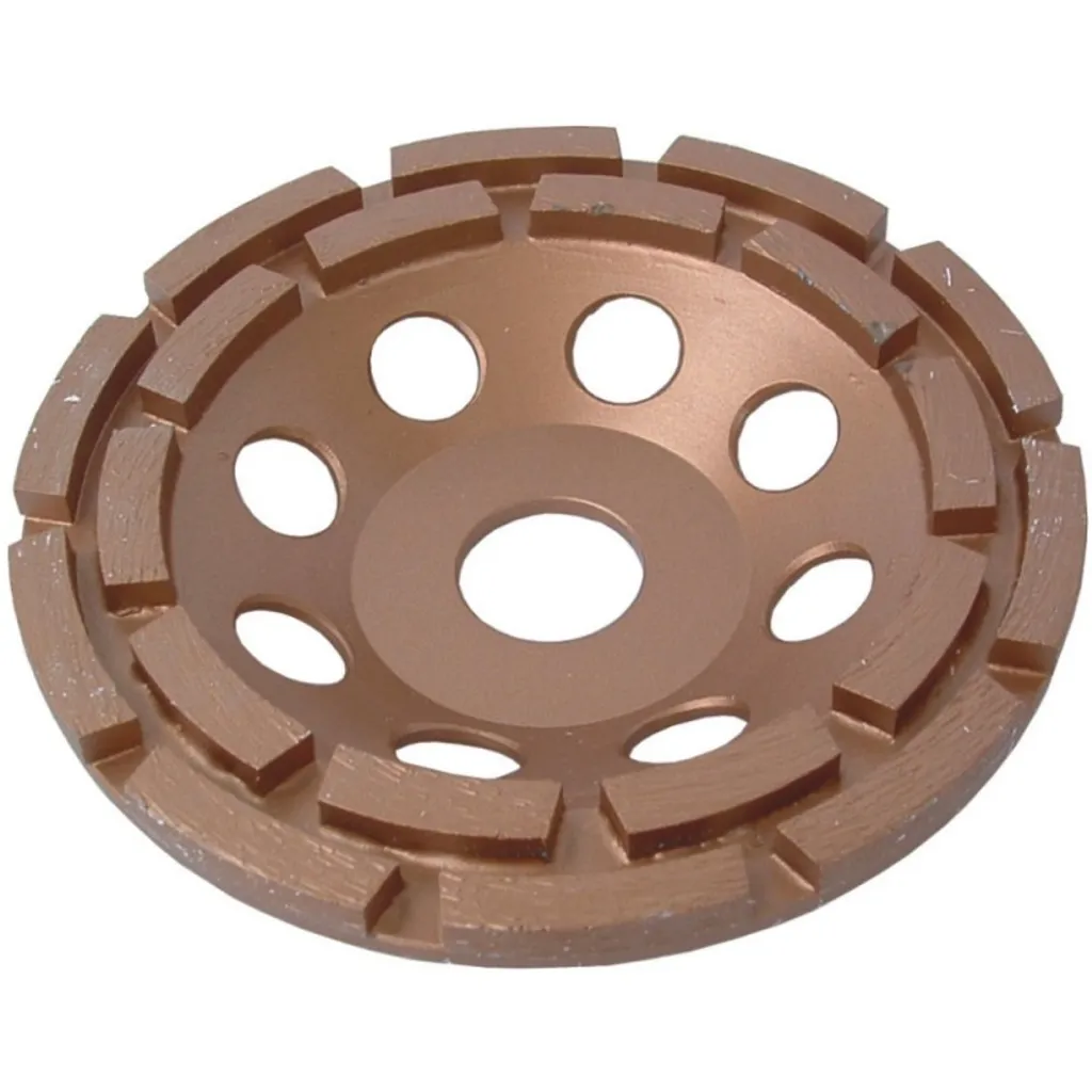 Disque à Surfacer Diamant 125mm Dedra H1208 Double Rangée Béton