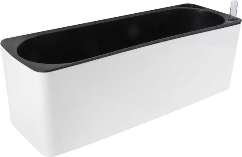 Bac à Fleurs avec Réserve d'Eau et Fil de Capillarité - Lot de 2 Jardinières