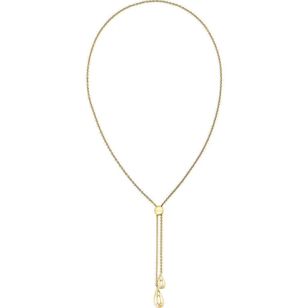Chaîne Calvin Klein Sculptural dorée : Bijou femme design et moderne