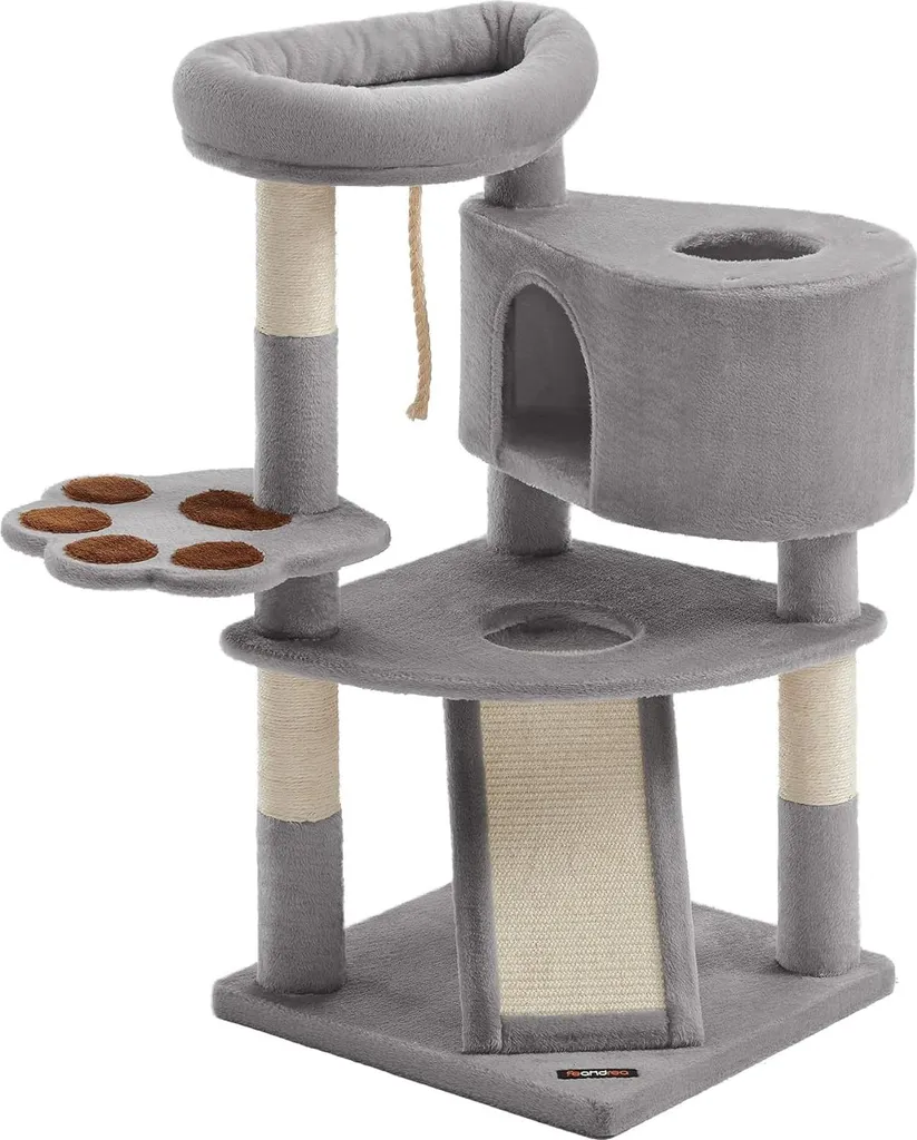 Arbre à chat anti-griffures canapé - Tour stable 95 cm pour chat 7 kg