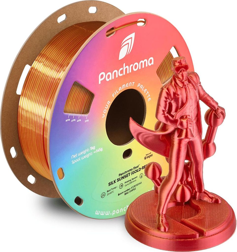 Polymaker Panchroma PLA Silk Sunset (Gold-Red) 1.75 mm 1KG