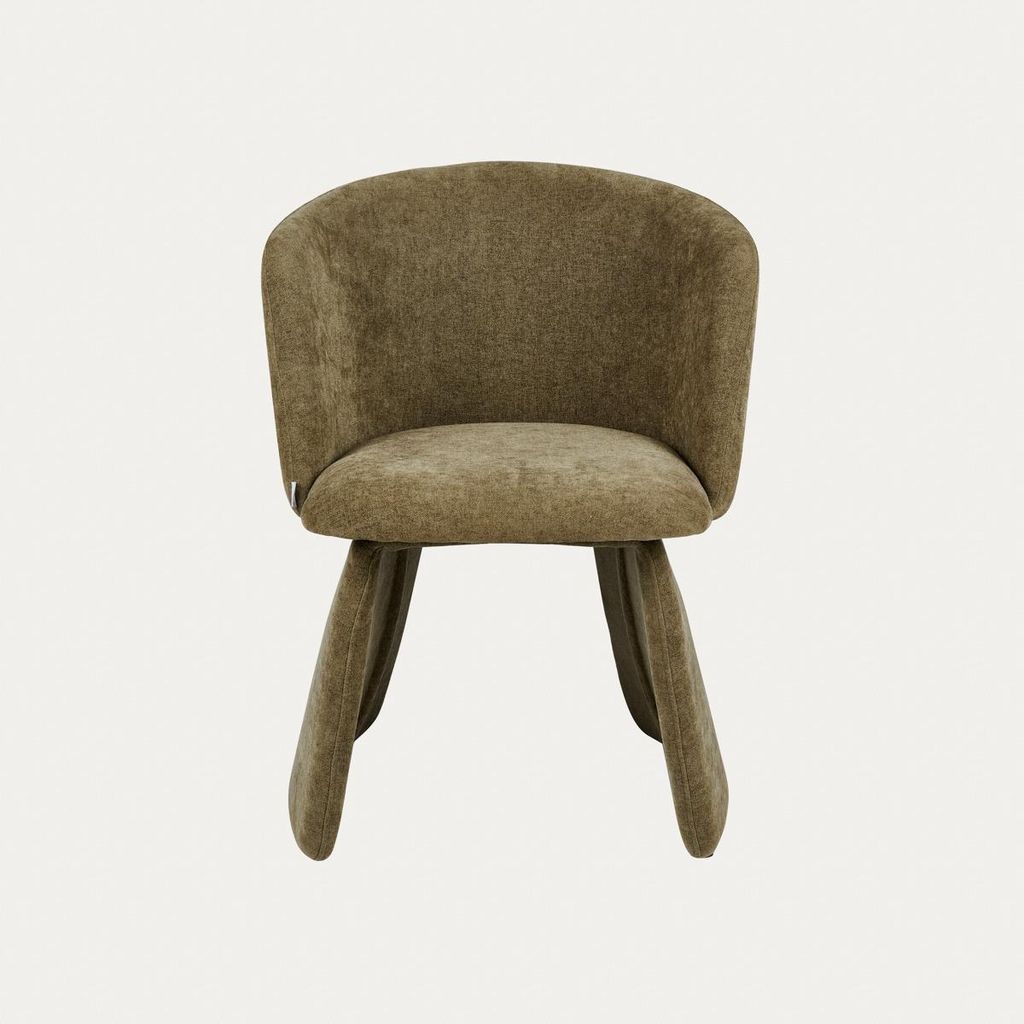 HOMLA Stuhl VELARIO in Olivgrün, 59,5 x 60,5 x 79 cm Produktbild 