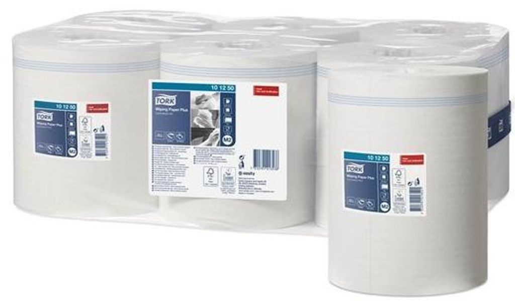 TORK Putztuchrollen Advanced M2 2-lagig weiss 6 Rollen Produktbild 