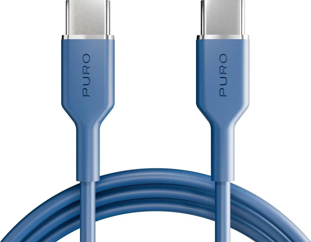 Cavo USB-C Puro Icon 1,5m Blu - Power Delivery 60W Antigroviglio