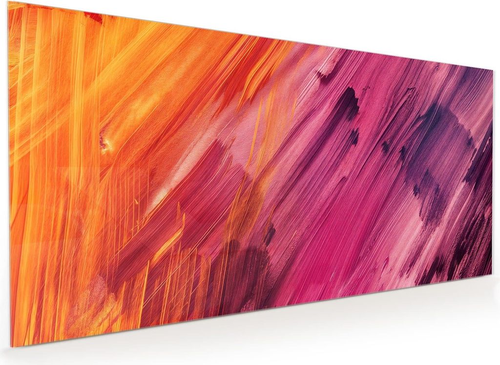 Küchenrückwand Spritzschutz Glas mit Motiv Abstrakte Farben 40 x 40 cm