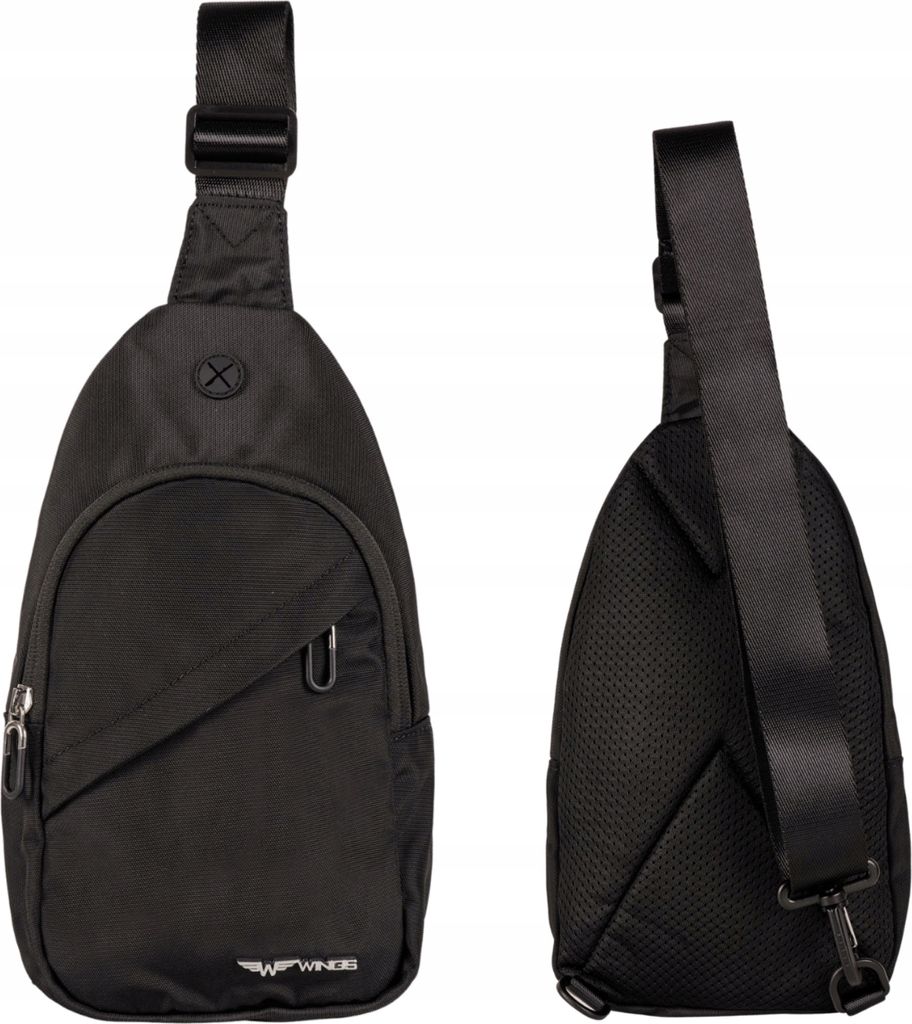WINGS Crossbody Slingbag Skylark, schwarz, wasserabweisend