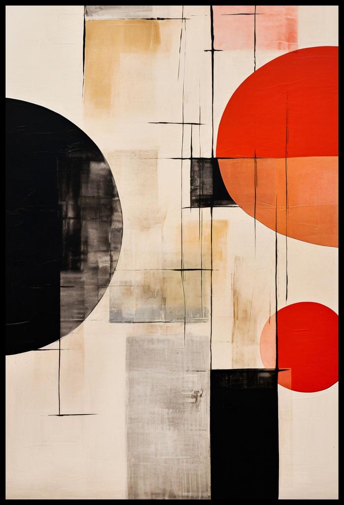 Plakat 67,5x100cm Abstrakte Symmetrie