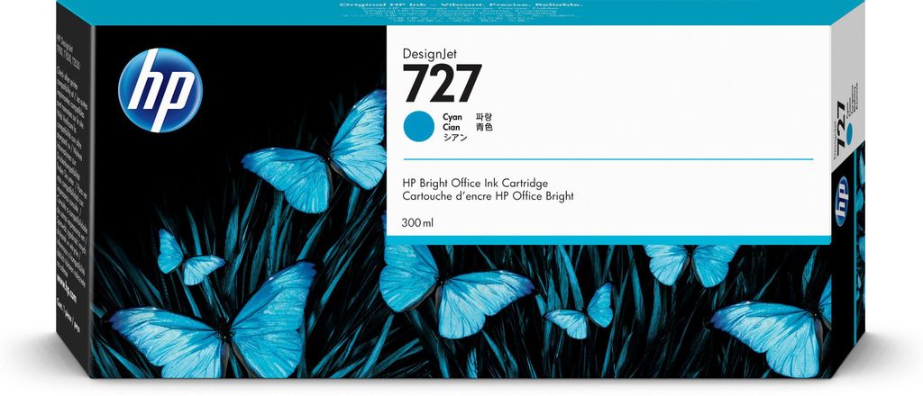 HP 727      Cyan                Tintenpatrone 300ml Image du produit 