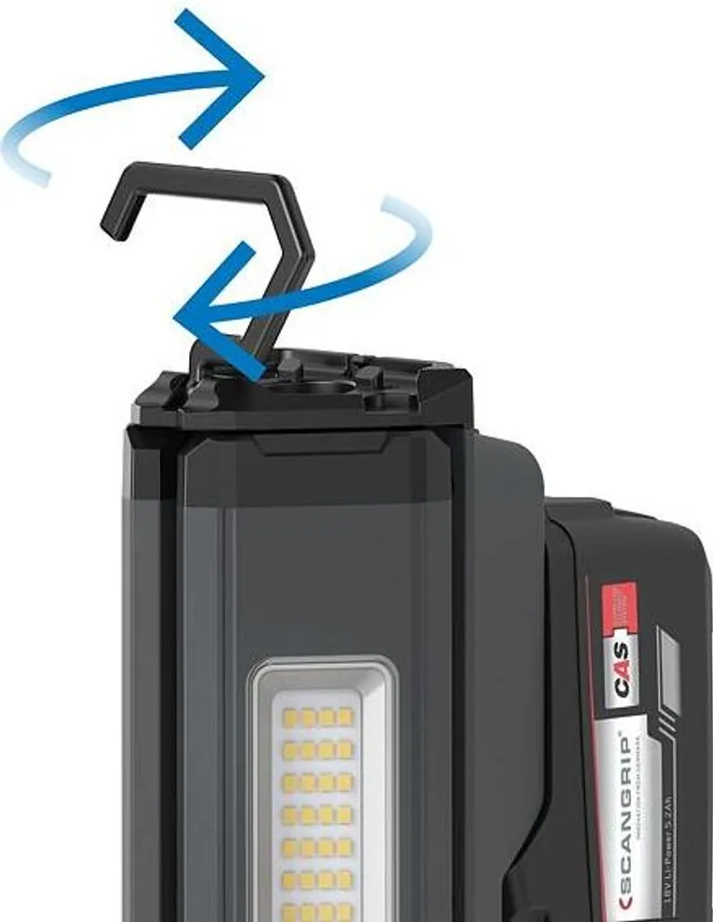 Projecteur de travail LED 2500 lm Scangrip Duo Connect flexible et robuste