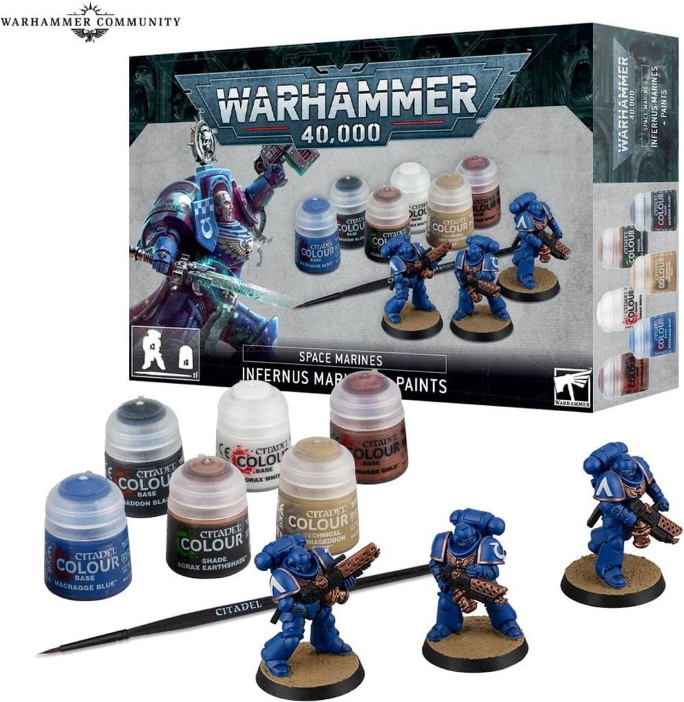 Warhammer 40.000 Space Marines Infernus Marines e vernici Immagine del prodotto 