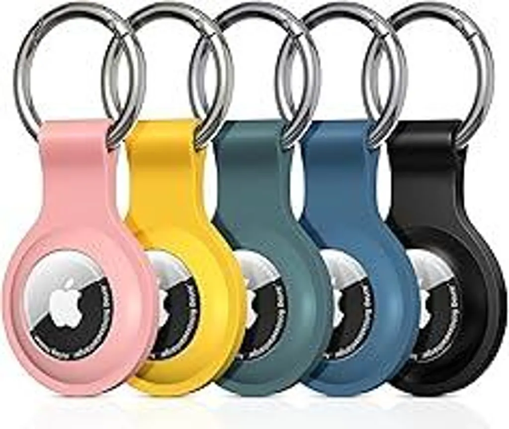 OGoDeal Custodia Portachiavi Per AirTag (4 Pezzi) – TPU Morbido Protezione 360°